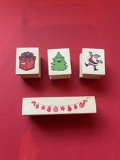 Holzstempel mit verschiedenen Weihnachtsmotiven 🧑🏽‍🎄🎄