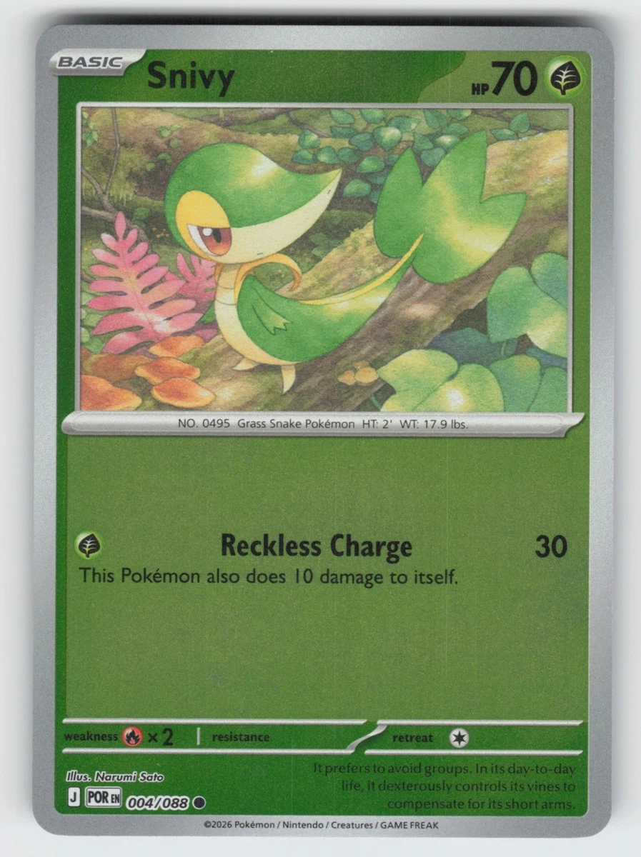 Snivy Pokémon TCG Cards for sale | eBay