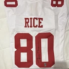 Jerry Rice Signed San Francisco 49ers White #80 Football Jersey