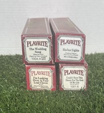 Play-Rite Piano Roll Wedding Song-Harbor Lights-4-Leaf Clover-Could I Have Dance