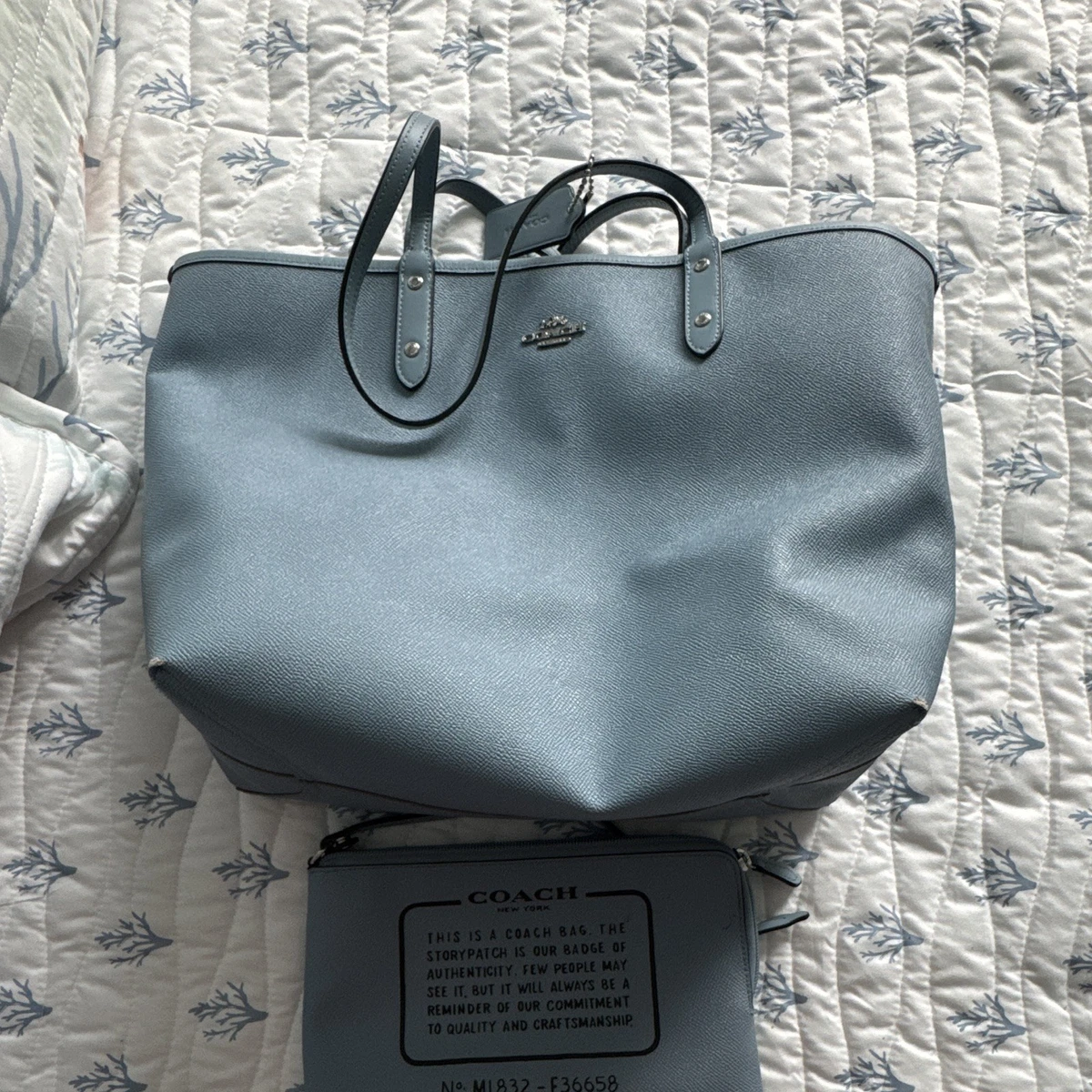 Coach Tote Blue Bags & Handbags for Women for sale - eBay