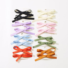 Hair Ribbon 16PCS Bowknot Satin Bows and Claw Clips for Women, Girls, Toddlers,