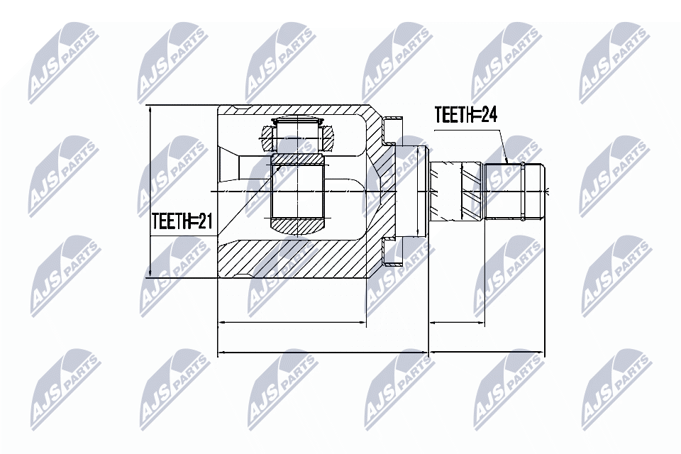 N.T.Y. NPW-NS-031.NTY Joint, drive shaft for NISSAN