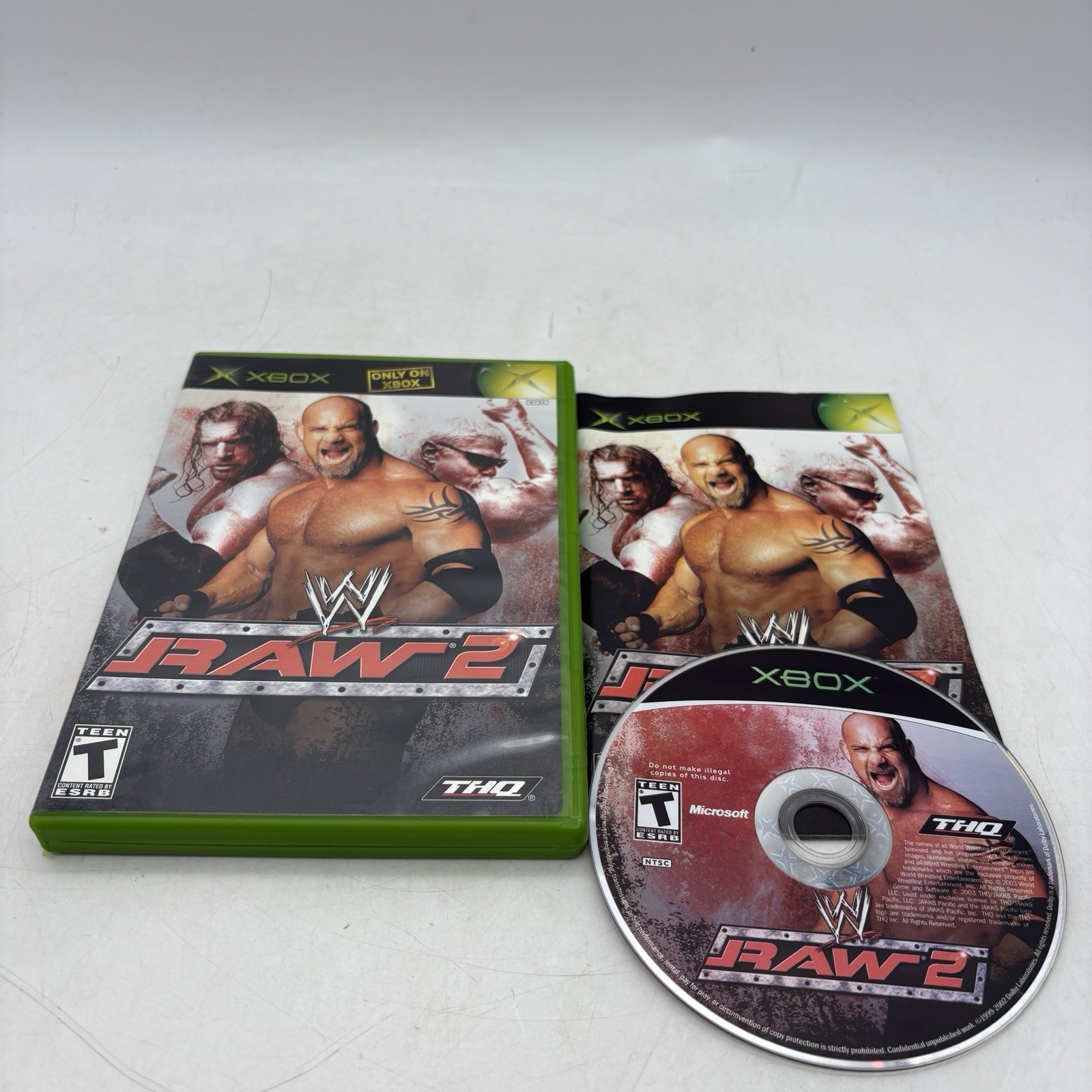 WWE Raw 2 Xbox Completo con Manual Probado en Caja Original