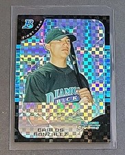 Carlos Gonzalez 2005 Bowman Chrome First Xfractor #/225 Rookie #316 