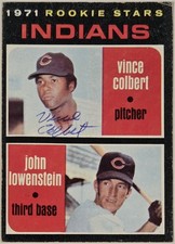 1971 TOPPS Vince Colbert Auto Card #231 Indians Rookie Stars Vintage Signed MLB . rookie card picture