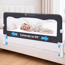 Flexguard Adjustable Toddler Bed Rail, Fits Twin Full Queen King Beds, 14 Height