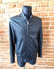 Gimo's Genuine Leather Men's Jacket Black Size L $1195