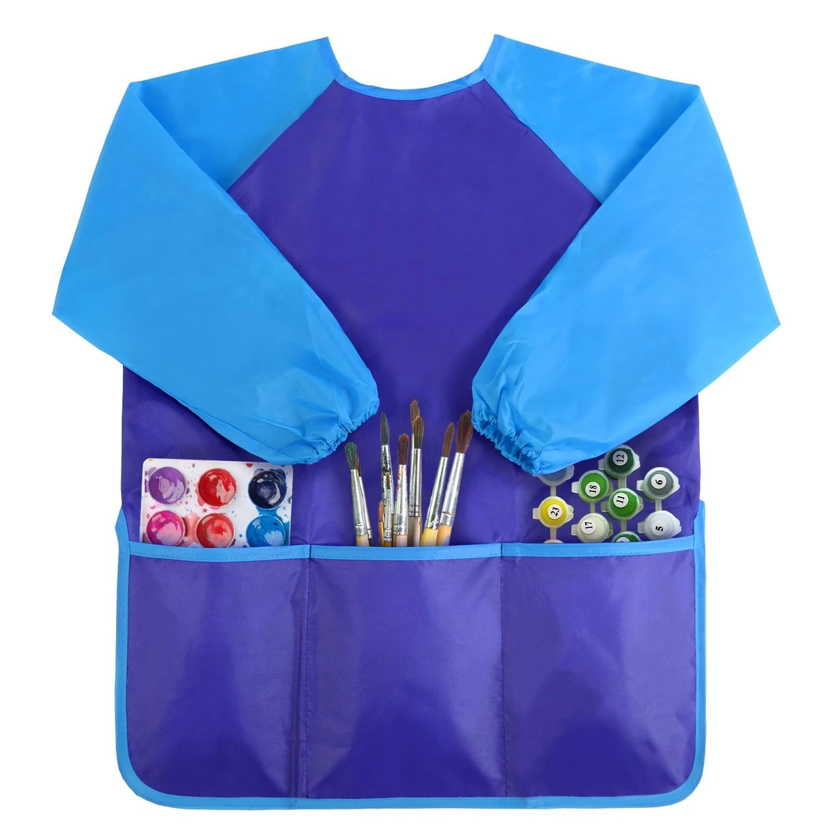 Delantal Para Niños, Delantales De Pintura 12 PCS 12 Colores Impermeables Tela No Tejida Delantales Para Manualidades Actividad De Pintura Artística, Eventos Comunitarios Y Cocina Para Cocinar