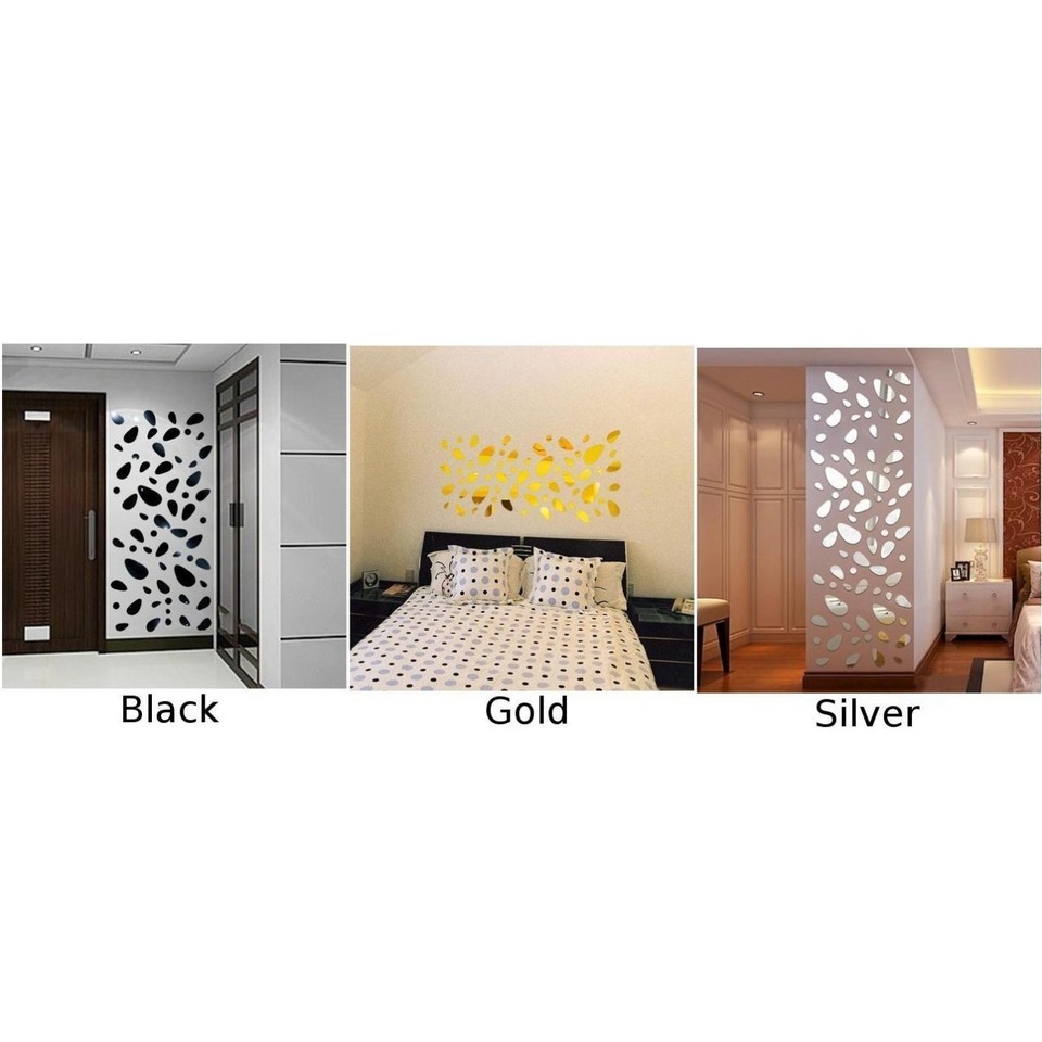 Mirror Sticker Wall Decal Spare Parts Wall Sticker 3D Acrylic Old ...