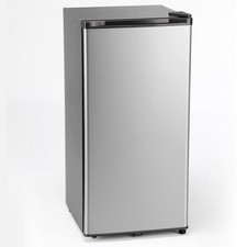 K&uuml;hl-Gefrierkombination Freistehend K&uuml;hlschrank mit Gefrierfach 73 L Silber -DEU