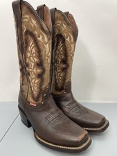 Rio Grande Botas Vaqueras Vaqueras Western Puntera Cuadrada Marrón Envejecido Para Mujer 6.5