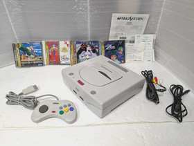 Sega Saturn White Console  Christmas Nights Winter Limited Edition Box Manual