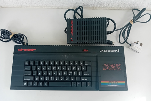 VINTAGE 1987 Sinclair ZX Spectrum Plus +3 Computer *Tested / Working ...