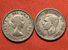 TEN (10c) CENTS - LOT OF 2 - CANADA - [1944, 1954] - 80% SILVER