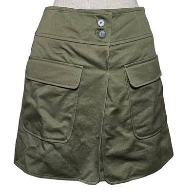Pixie Market Green Cargo Pocket Skirt Size Medium New with Tag 
