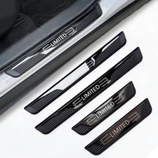 Car Accessories Auto Parts Door Sill Sticker Trim Protector Scuff Plate Guard X4