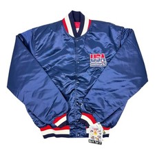 Vtg NWT Rare NBA Olympics USA Basketball Dream Team Starter Satin Jacket Mens XL
