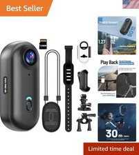 Portable 128GB Waterproof Action Camera - Capture Stunning 4K Footage Anywhere