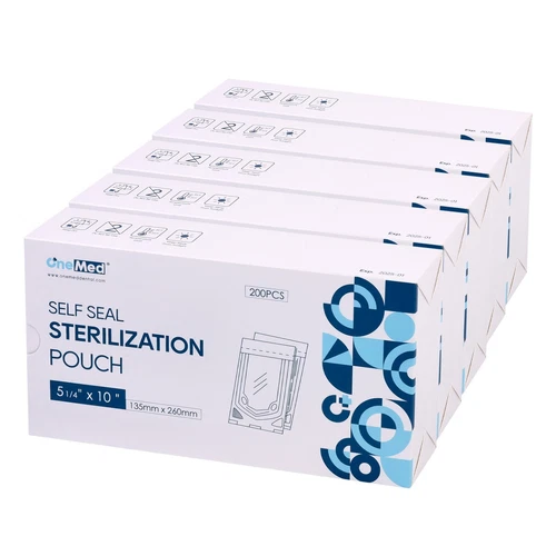 1000 5.25" x 10" Self-Sealing Sterilization Pouches for Medical, Dental, Tattoo - product listing photo