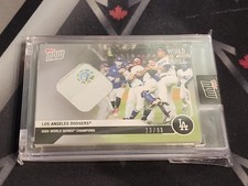 Los Angeles Dodgers Base Relic 2020 Topps NOW World Series Champions #482A 23/99