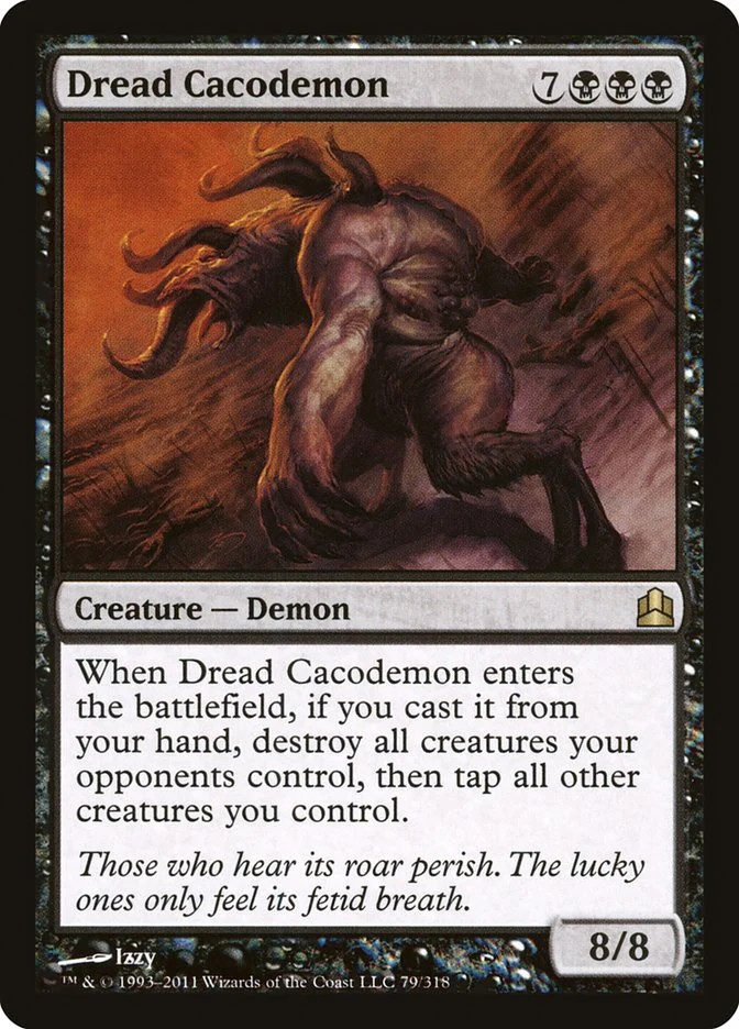 MTG Dread Cacodemon 79 MP Commander Rare