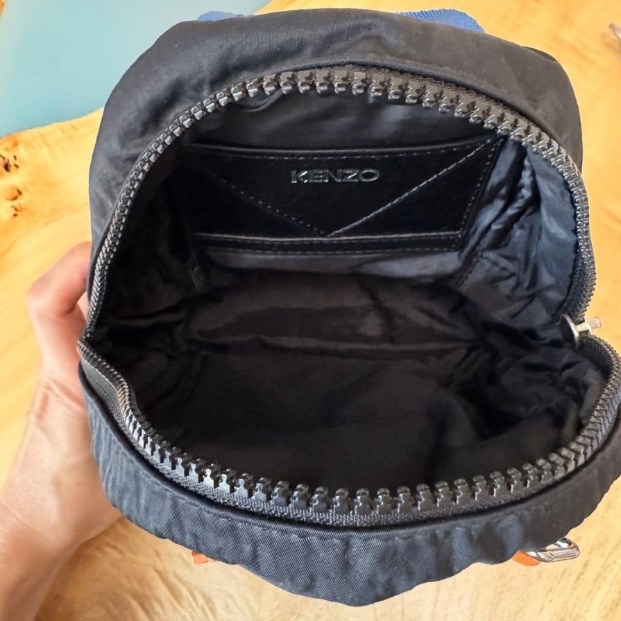 KENZO Icon Mini Backpack Black Nylon Patch Design… - image 3