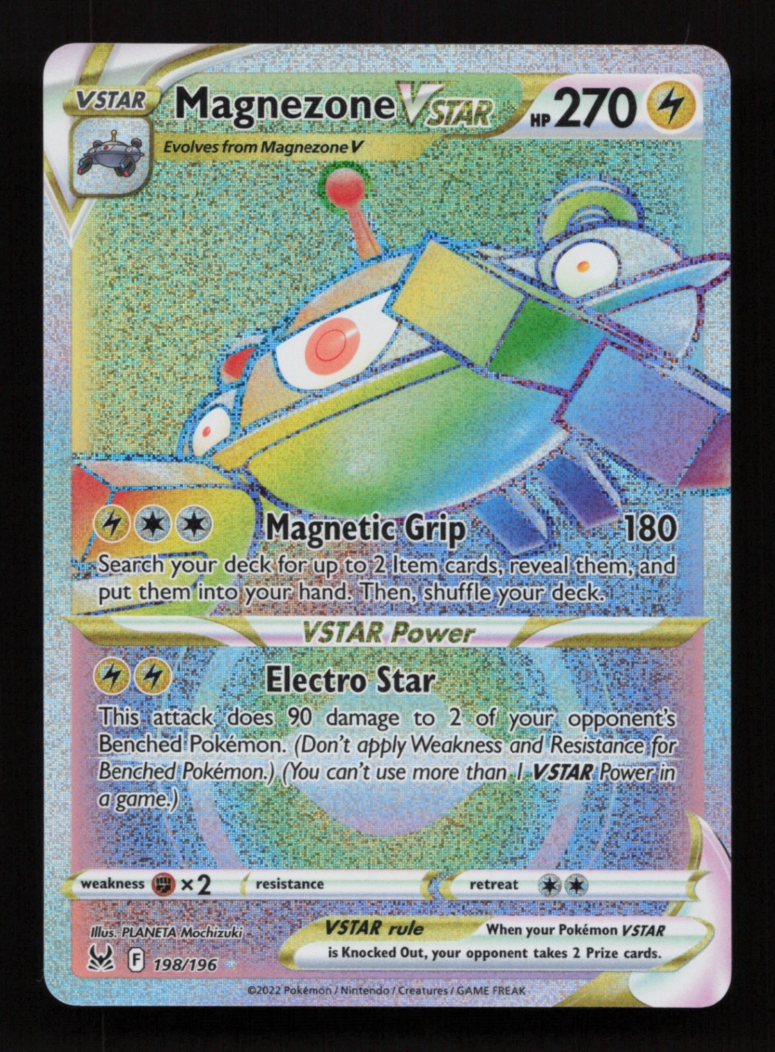 Magnezone VSTAR (Secret) 198/196 Secret Rare SWSH11: Lost Origin NM