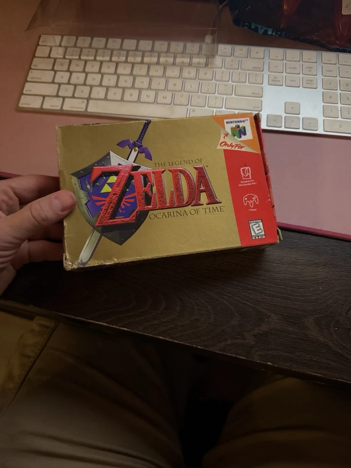 Legend of Zelda Ocarina of Time (Nintendo 64 N64) ¡Completo en caja en caja original con manual! Foto 3 de 4