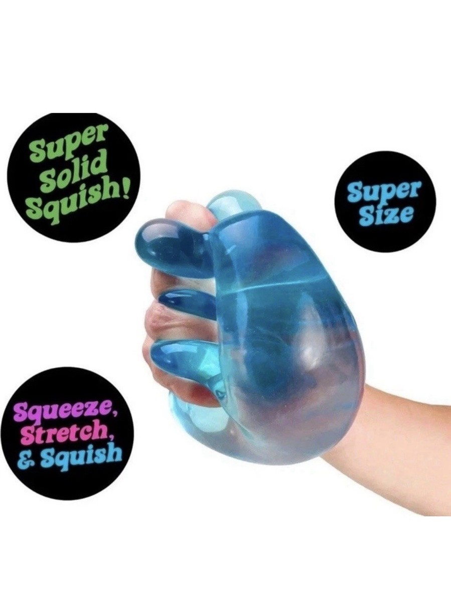 NeeDoh Nice Berg Blue XL Giant Nee Doh Niceberg Solid Squish Cube