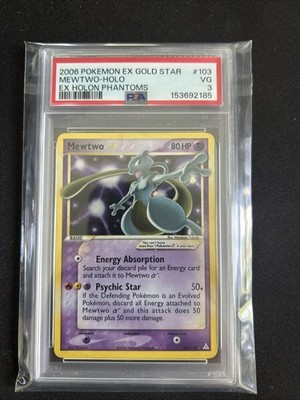 mewtwo pokemon card rare Mewtwo Rare Holographic Original Pokemon Card 10/102