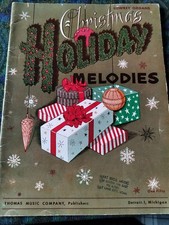 1961 Lowrey Organs Christmas Holiday Melodies Song Book Sheet Music Organ Piano