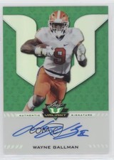 2017 Leaf Valiant Green 42/50 Wayne Gallman #BA-WG1 Auto 08ie