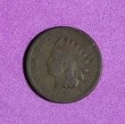 1865- Indian Head One Cent Penny #P33683