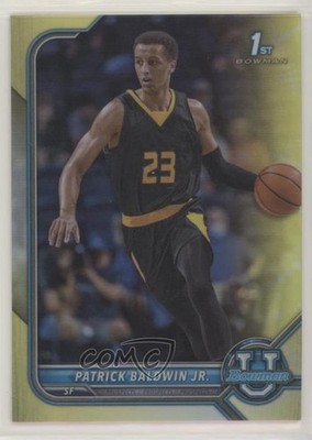 2021-22 Bowman U Yellow Refractor 67/75 Patrick Baldwin Jr #26 0ni5