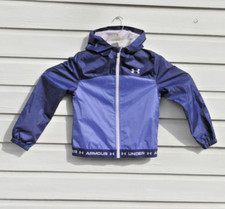 Under Armour Girl's Windbreaker  Wintuck  Big Kids Size MD Medium  Sonar Blue