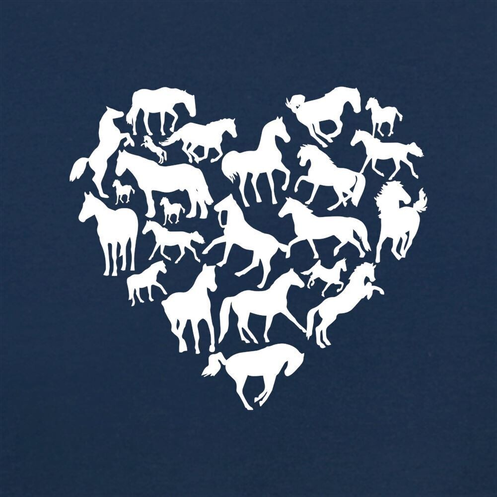 Love Cuore Cavallo Bambino T Shirt Body Cavalli Pony Animale Pony