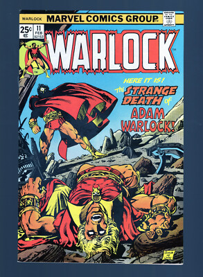 Warlock #11 - Death of Magus. Thanos Appearance. (8.5) 1975