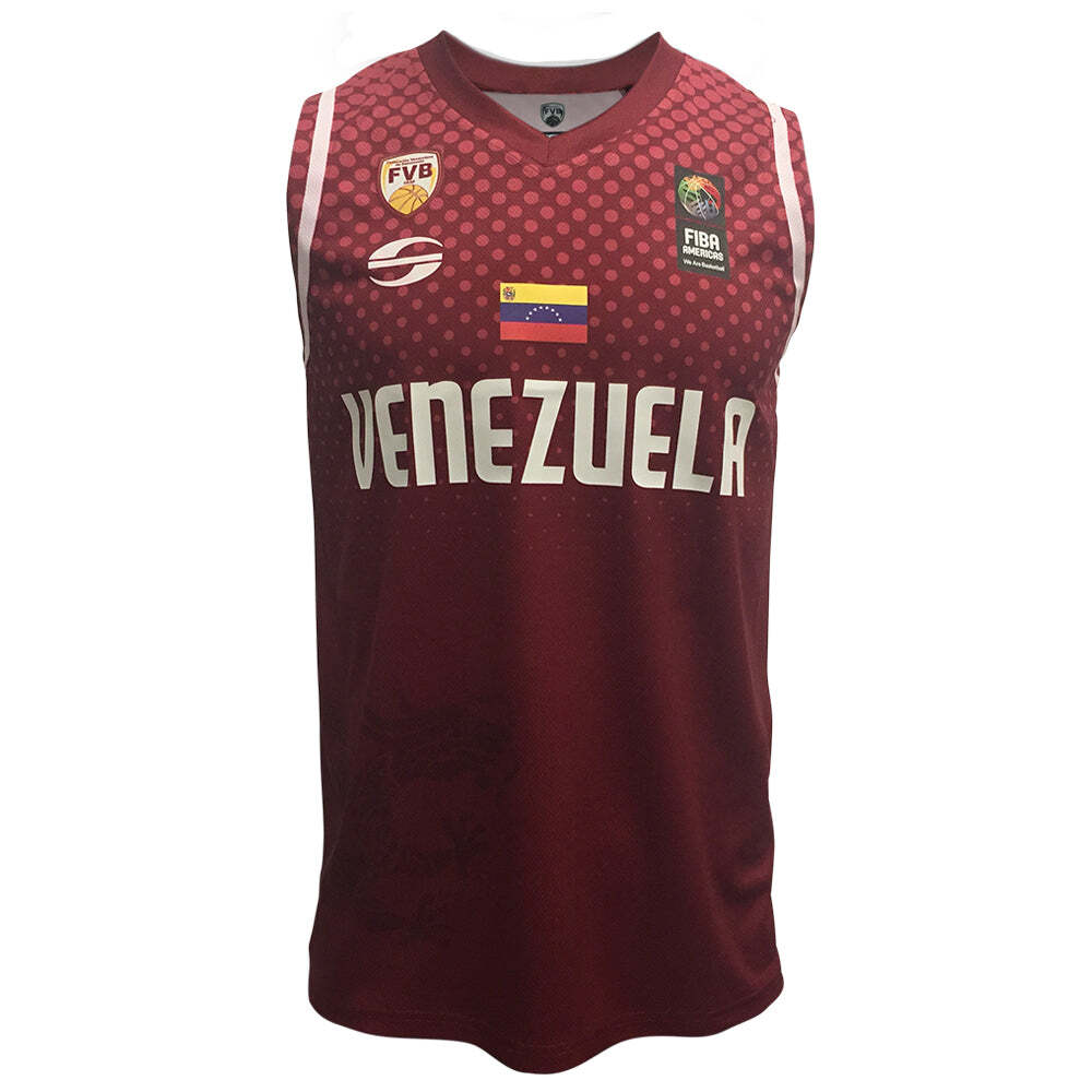 Skyros Camiseta de Basketball de Venezuela Mundial China 2019 para