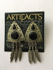 boucles d'oreilles Création ethnique. Amérindien Neuf