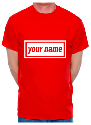 Personalisiertes T-Shirt Dein Name Du wählst den Namen Wort Lied Herren
