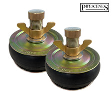 2 x 4" - METAL - Drain Test Bung - Water Test Air Test Butterfly Screw Plug