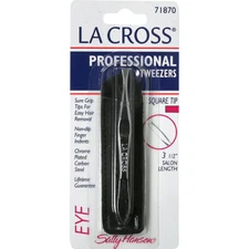 New  Sally Hansen La Cross- Professional Eye Tweezers Square Tip 71870