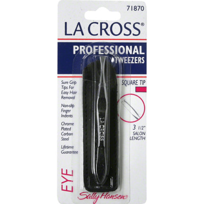New  Sally Hansen La Cross- Professional Eye Tweezers Square Tip 71870