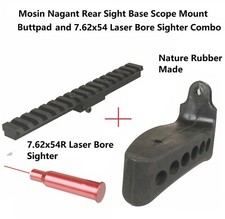 Mosin Nagant Scope Weaver Mount+Nature Rubber Buttpad+7.62x54R Laser Bore Sight