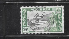 NIGERIA SC#88 1953 2SH6P VICTORIA HARBOR COMMEMORATIVE OLD ANTIQUE USED VF STAMP