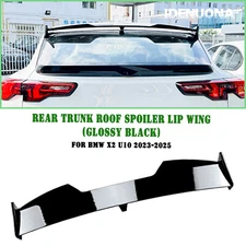 1pc Rear Trunk Spoiler Lip Wing For BMW X2 U10 2023-2025 Gloss Black