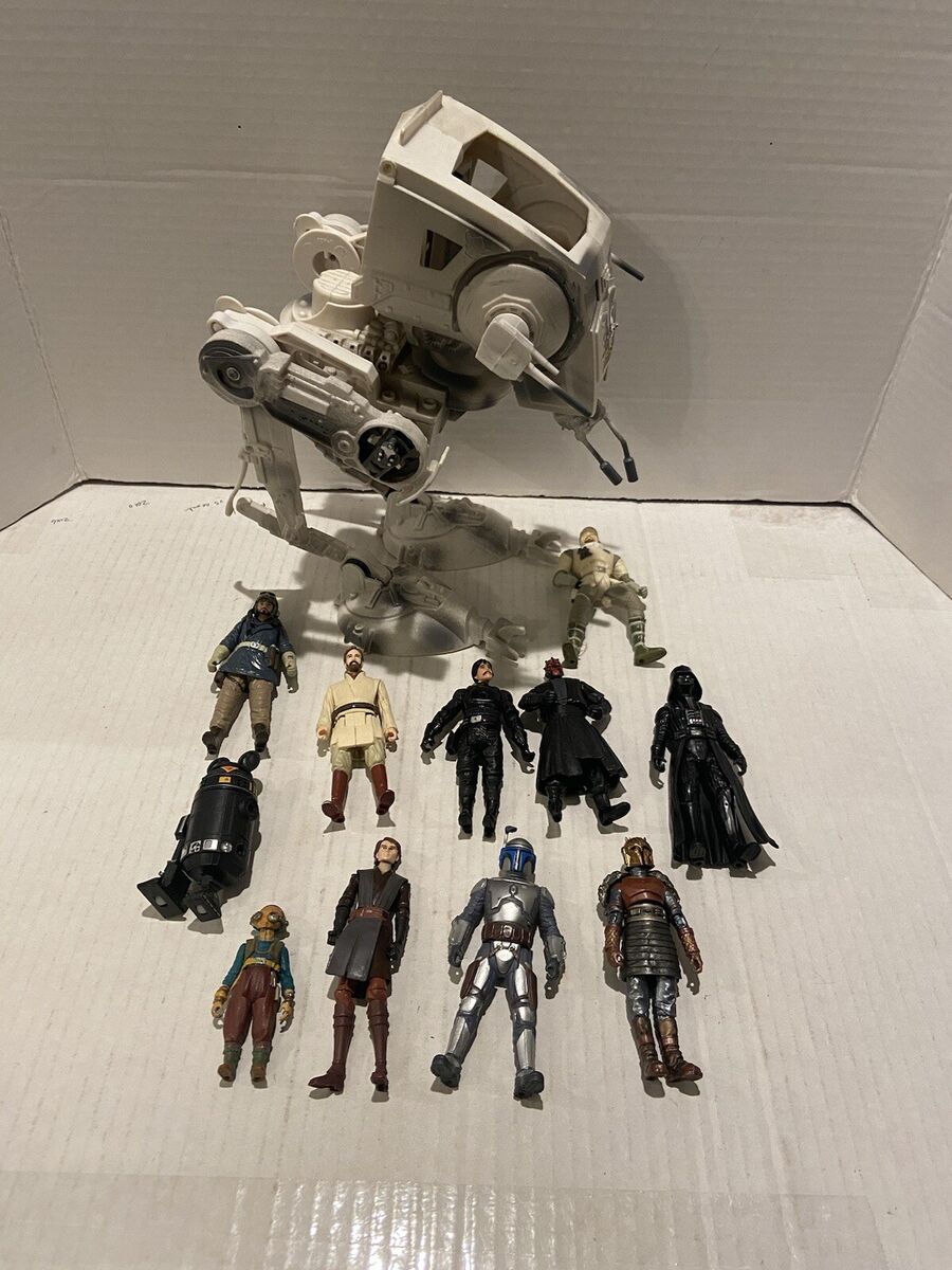 Star Wars At-St Scout Walker + 10 Figures Hasbro '98-'03 R2 Star Wars At-St Scout Walker + 10 Figures Hasbro '98-'03 R2