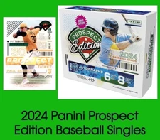 2024 Panini Prospect Edition Baseball Singles Choose Yours Rookies Skenes More!