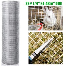 Hardware Cloth 1/4 Inch 48in x 100ft 23gauge Galvanized After Welding Fence Mesh